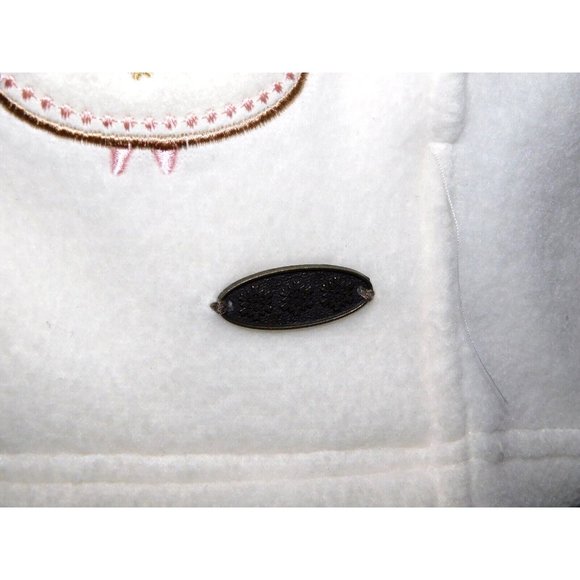 Northern Reflections Off White Christmas Angels Womens L Full Zip Fleece Vest - Picture 11 of 12